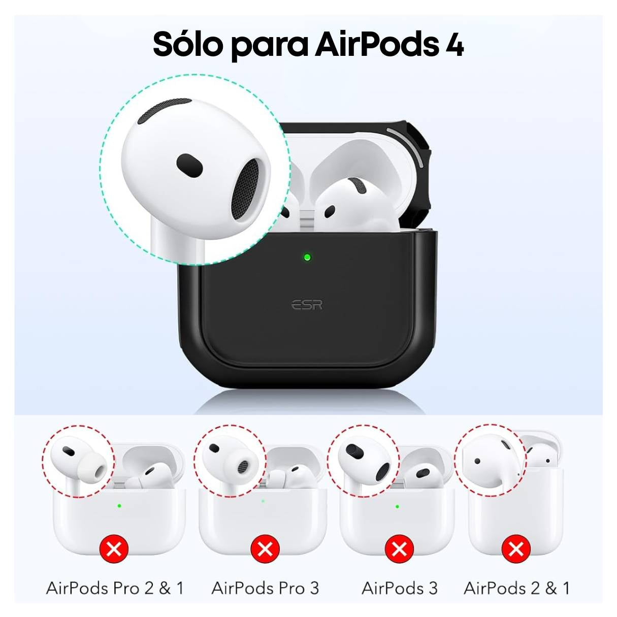 ESR Case para AirPods 4 / AirPods 4 ANC