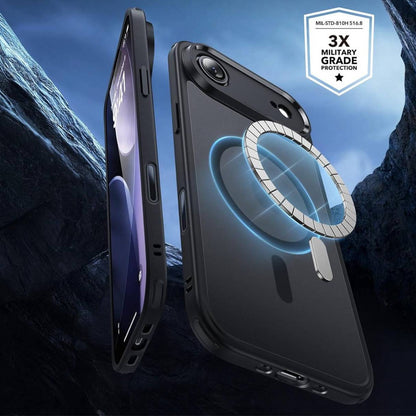 ESR Funda para iPhone 17 Air, control de cámara, compatible con MagSafe, tecnología Shockof de grado militar, negro esmerilado