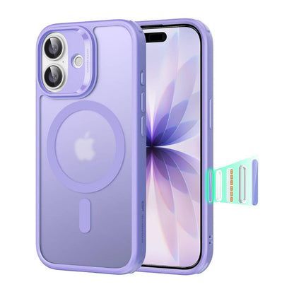 Funda ESR para iPhone 17 con MagSafe, compatible con carga Qi2 de 25W, protección de grado militar 3X, funda lila