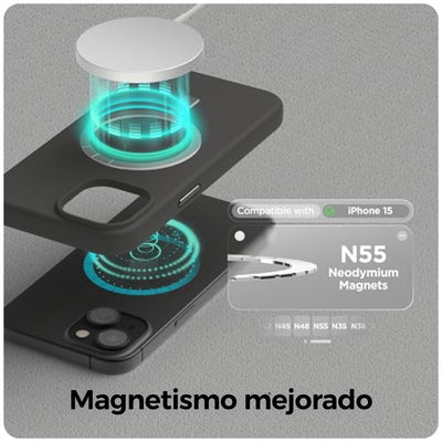 Elago estuche negro con MagSafe para iPhone 15