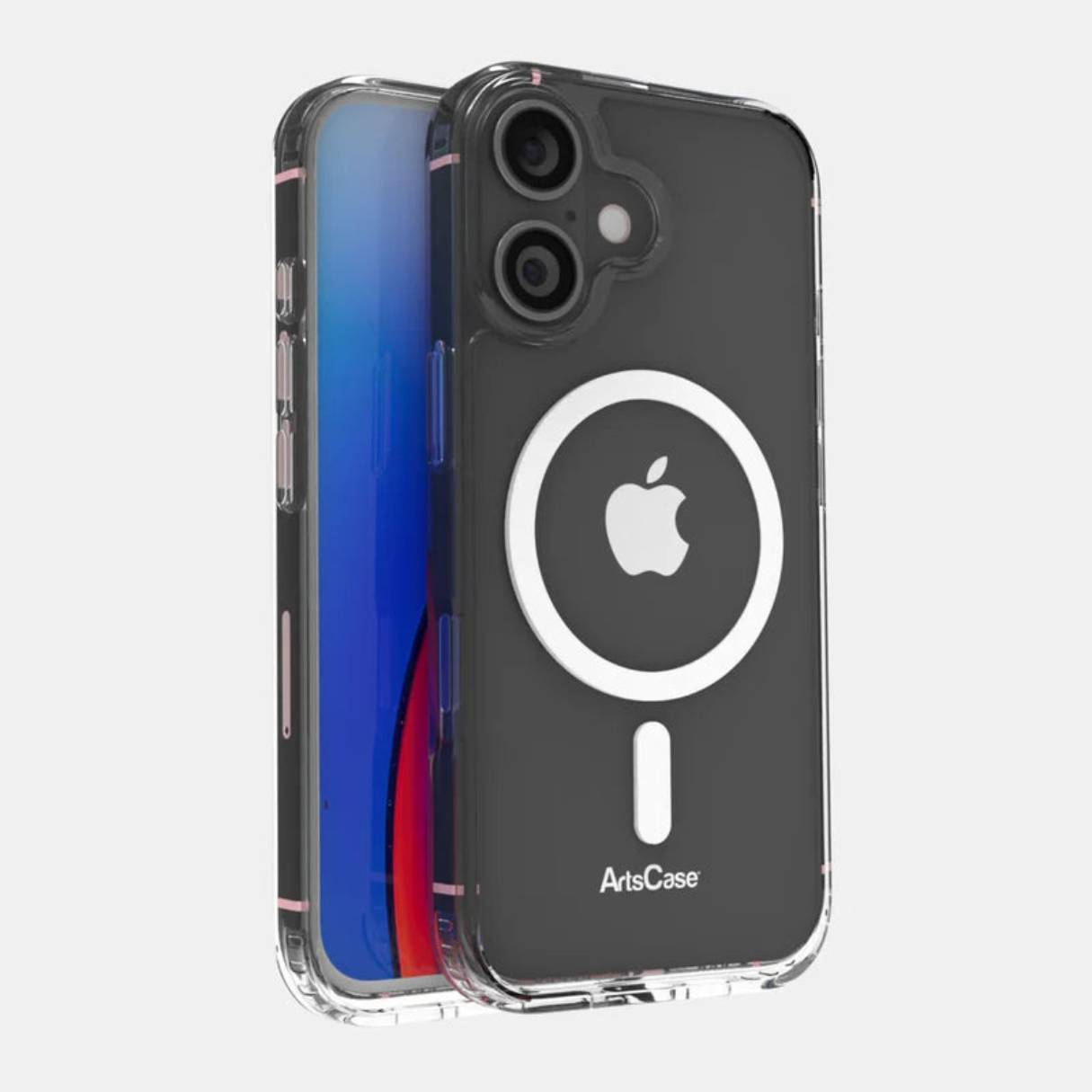 Funda ArtsCase para iPhone 17 con MagSafe, protección de grado militar, transparente
