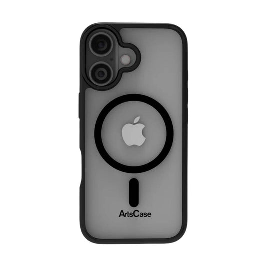 Funda ArtsCase para iPhone 17 con MagSafe, protección de grado militar, funda transparente bordes negros