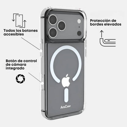 Funda ArtsCase con MagSafe para iPhone 17 Pro, transparente