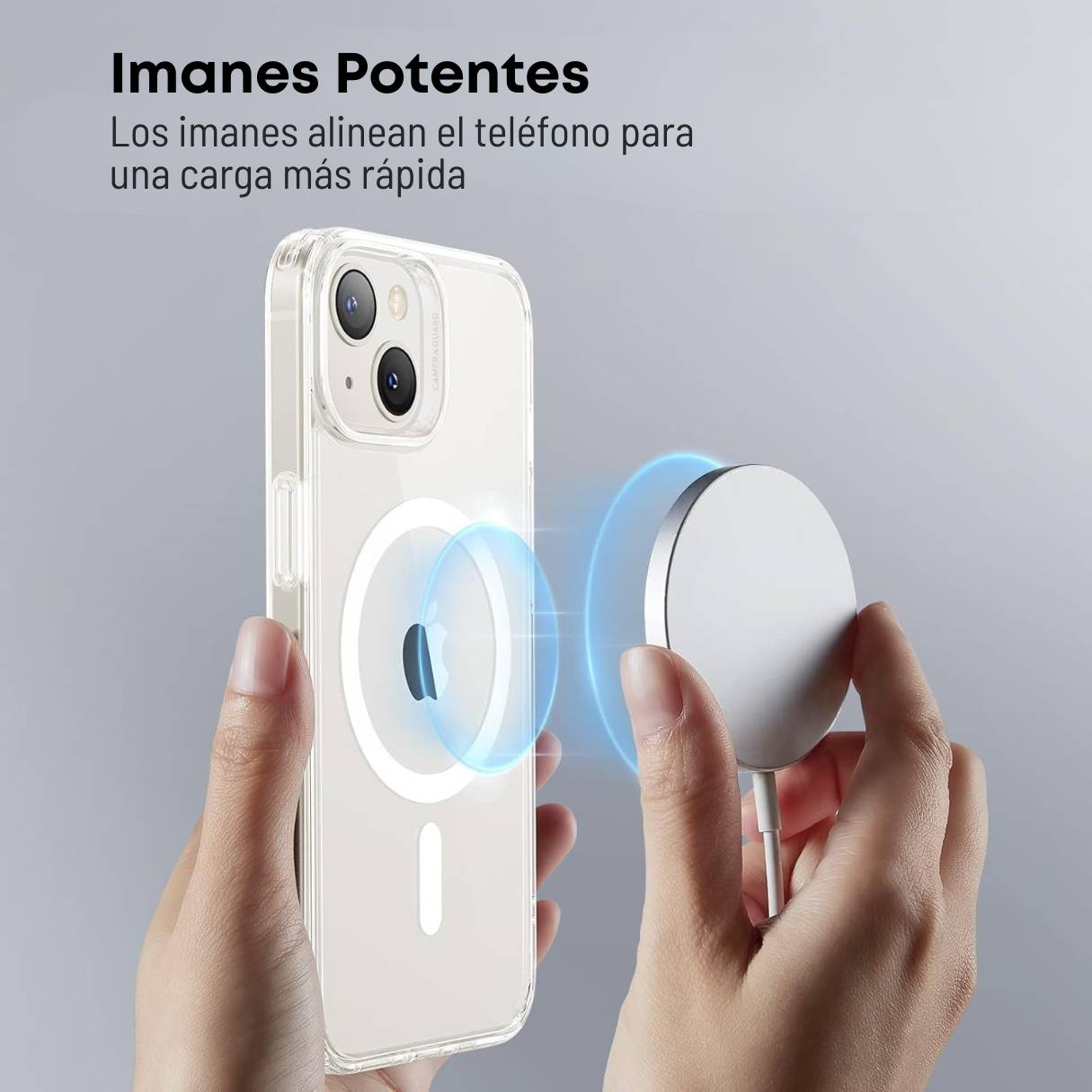 Funda ESR para iPhone 14/13 con MagSafe, protección de grado militar 3X, resistente al amarilleo. transparente
