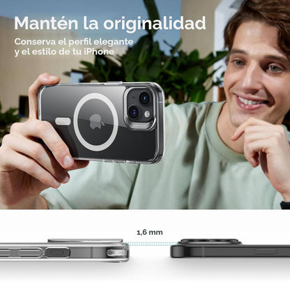 Funda ESR para iPhone 15 con MagSafe, protección de grado militar 3X, funda transparente