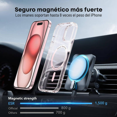 ESR Funda MagSafe para iPhone 15 rosa