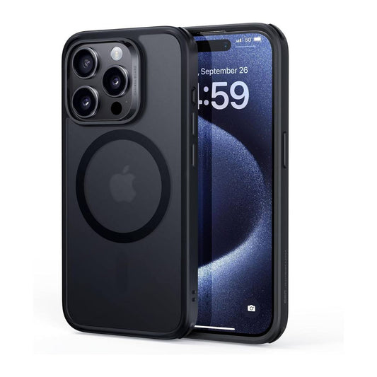 Funda ESR para iPhone 15 Pro, con MagSafe, protección de grado militar, resistente al amarilleo, negro mate