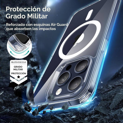 Funda ESR para iPhone 15 Pro con MagSafe, protección de grado militar 3X, funda transparente