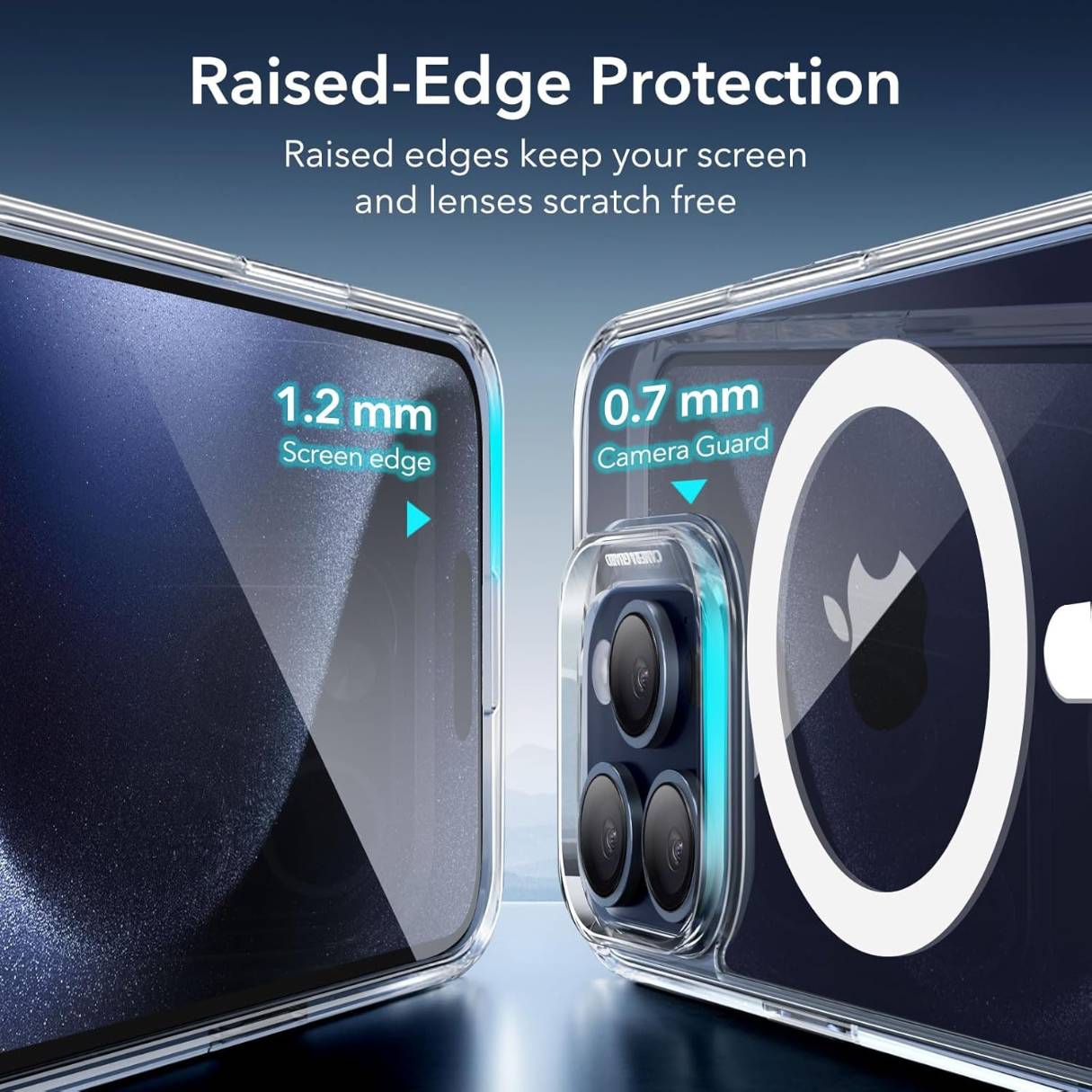 Funda ESR para iPhone 15 Pro con MagSafe, protección de grado militar 3X, funda transparente