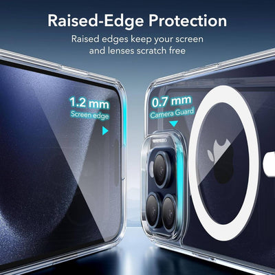 ESR Funda  MagSafe para iPhone 15 Pro transparente