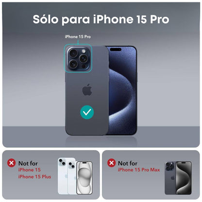 Funda ESR para iPhone 15 Pro, con MagSafe, protección de grado militar, resistente al amarilleo, negro mate