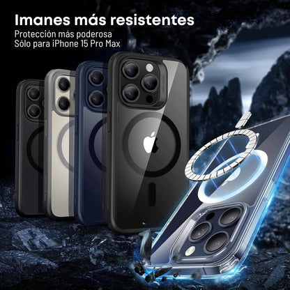 Funda ESR para iPhone 15 Pro Max con MagSafe, protección de grado militar 3X, funda transparente