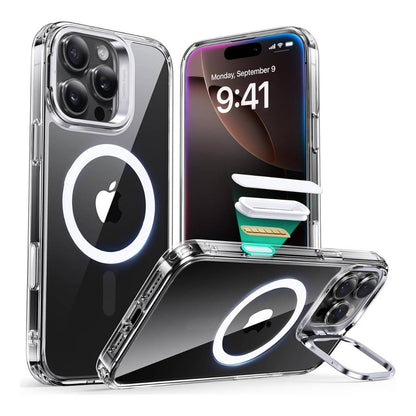 Funda ESR para iPhone 16 Pro con MagSafe, protección de grado militar 3X, anti amarilleo, soporte de anillo de cámara, funda transparente