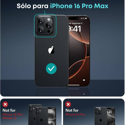 Funda ESR para iPhone 16 Pro Max con MagSafe, protección de grado militar 3X, anti amarilleo, transparente