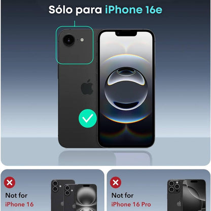 Funda ESR para iPhone 16e con MagSafe, protección de grado militar 3X, funda transparente