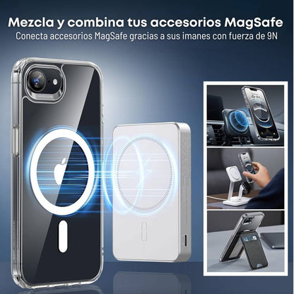 Funda ESR para iPhone 16e con MagSafe, protección de grado militar 3X, funda transparente