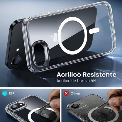 Funda ESR para iPhone 16e con MagSafe, protección de grado militar 3X, funda transparente