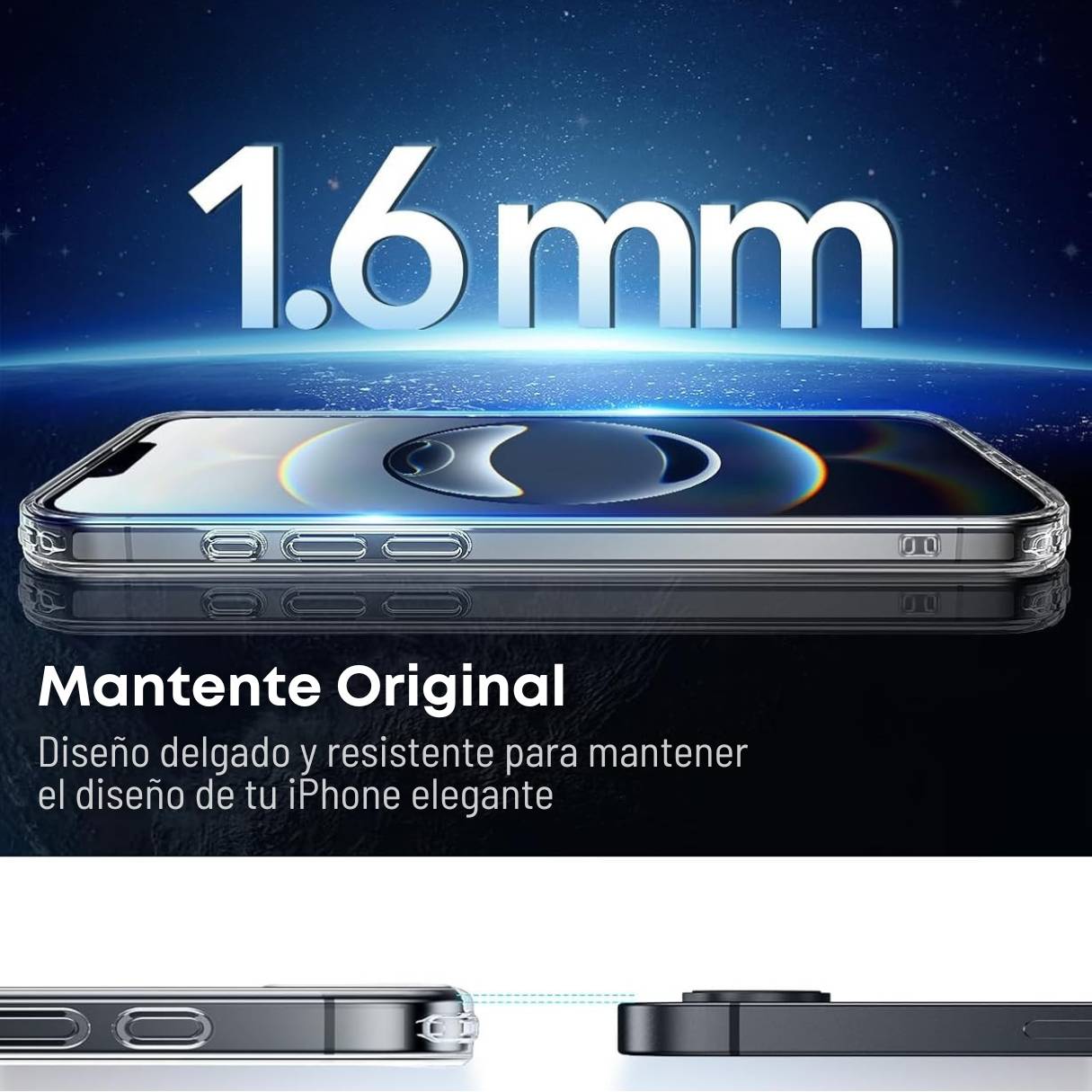 Funda ESR para iPhone 16e con MagSafe, protección de grado militar 3X, funda transparente