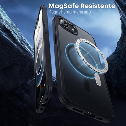 Funda ESR para iPhone 16e con MagSafe, protección de grado militar 3X, cámara de aire para golpes, negro mate