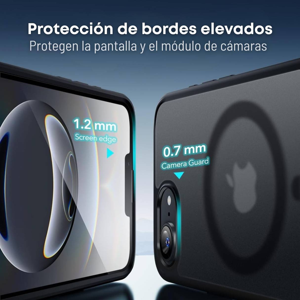 Funda ESR para iPhone 16e con MagSafe, protección de grado militar 3X, cámara de aire para golpes, negro mate