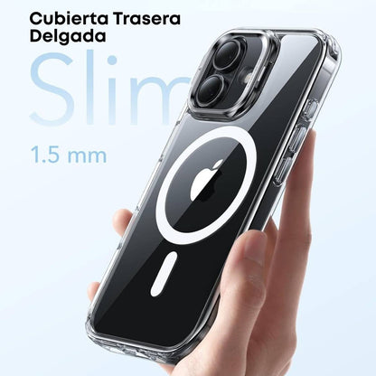 Funda ESR para iPhone 17 con MagSafe, protección de grado militar 3X, anti amarilleo, con soporte de anillo de cámara integrado, transparente