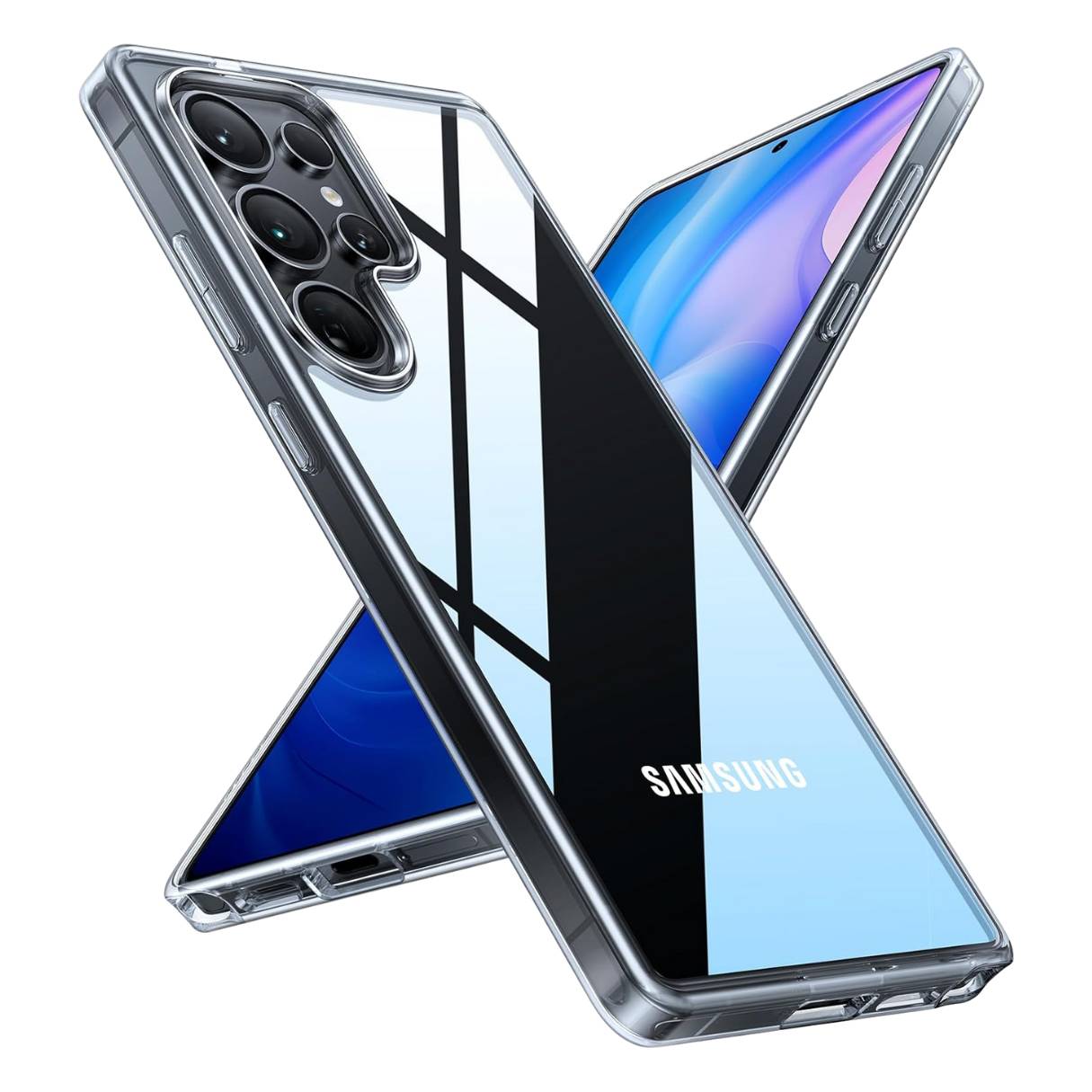 TORRAS Funda para Samsung Galaxy S25 Ultra transparente