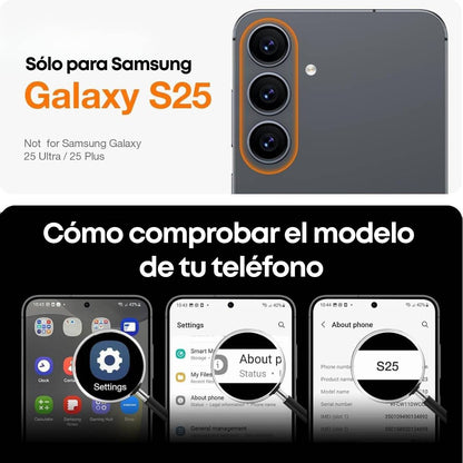 TORRAS - Funda MagSafe antigolpes para Samsung Galaxy S25, protección resistente 4 veces superior de grado militar, translúcida, antihuellas, negro