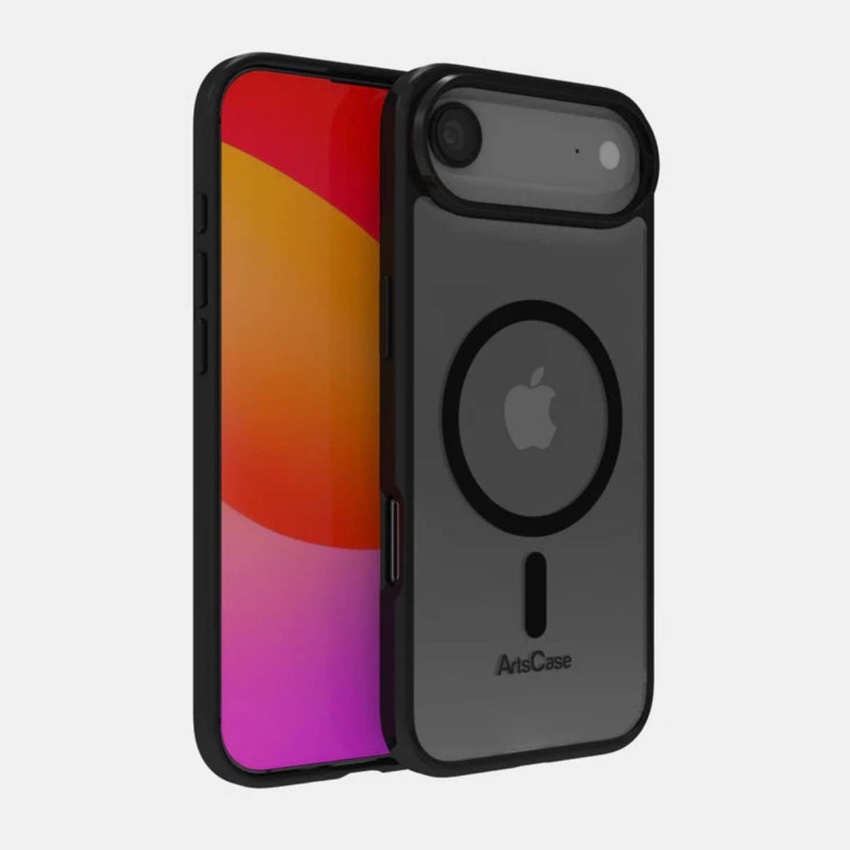 Funda ArtsCase para iPhone 17 Air con MagSafe, protección de grado militar, transparente bordes negros