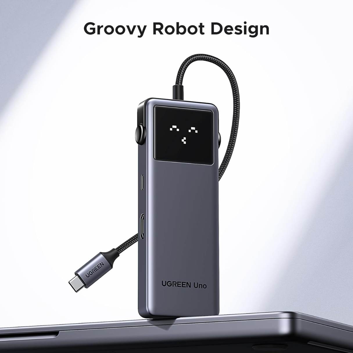 UGREEN Uno Hub USB-C 6 en 1 4K HDMI 10Gbps – Pantalla LED