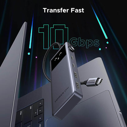 UGREEN Uno Hub tipo C 6 en 1 con puertos USB-C y USB-A de 10 Gbps 4K a 60 Hz HDMI para MacBook Pro/Air, iPad Pro, Surface, XPS, Thinkpad y más
