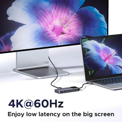 UGREEN Uno Hub tipo C 6 en 1 con puertos USB-C y USB-A de 10 Gbps 4K a 60 Hz HDMI para MacBook Pro/Air, iPad Pro, Surface, XPS, Thinkpad y más