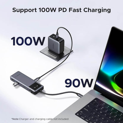 UGREEN Uno Hub tipo C 6 en 1 con puertos USB-C y USB-A de 10 Gbps 4K a 60 Hz HDMI para MacBook Pro/Air, iPad Pro, Surface, XPS, Thinkpad y más