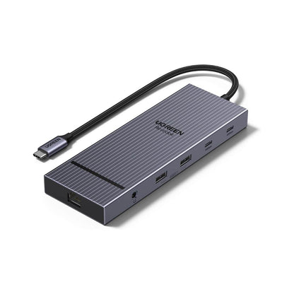 Ugreen Revodok Pro  4K,  12 en 1 con 2 HDMI, DP, 2x10G USB C, 2 USB-A2.0, 100 W PD, SD/TF, Ethernet de 1000 Mbps, audio de 3.5mm