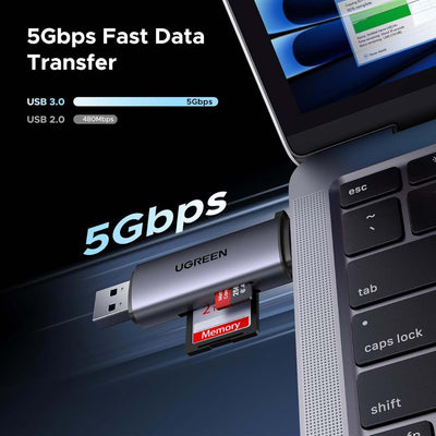 Ugreen Lector de tarjetas SD tipo C USB 3.0 OTG