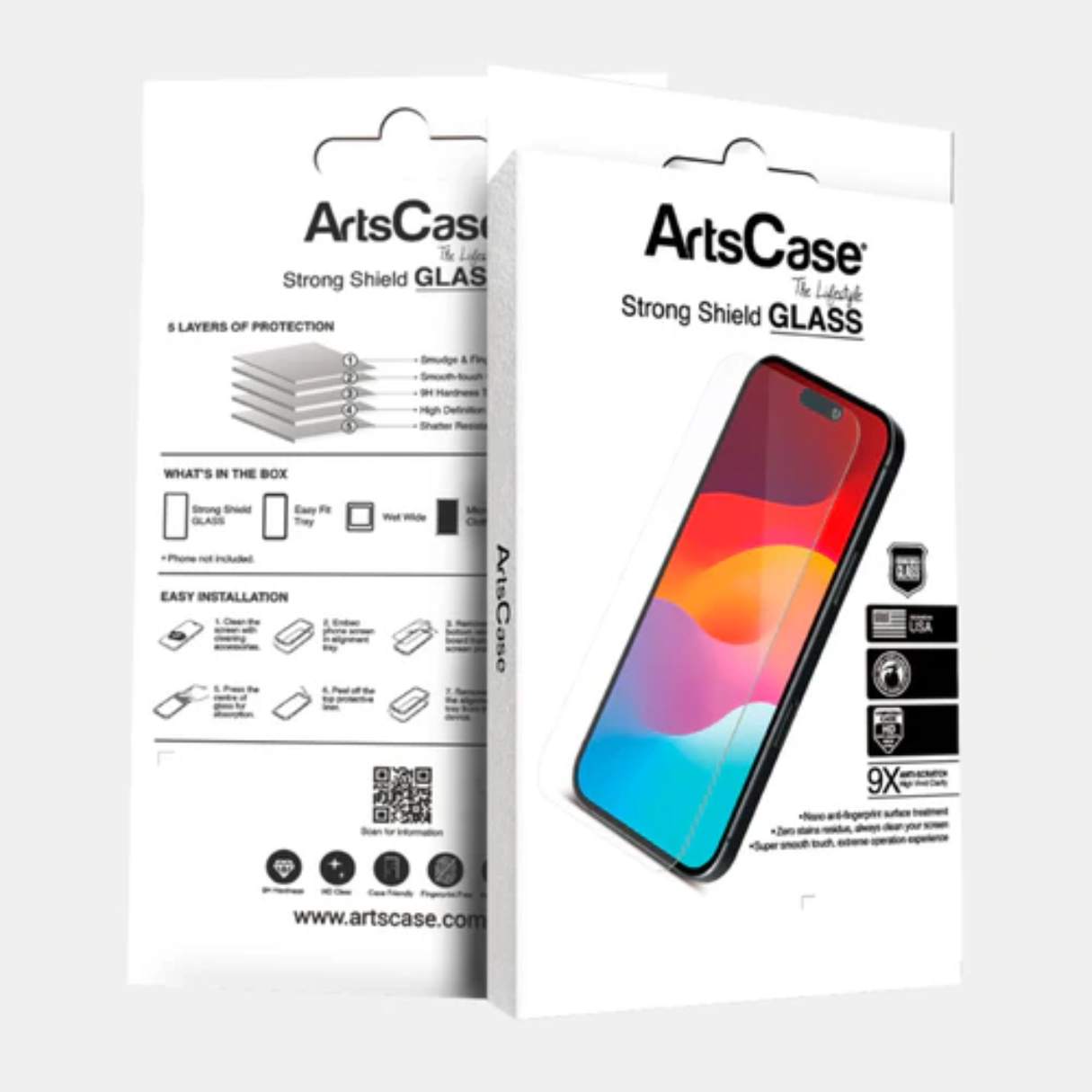 ArtsCase Mica de Vidrio para iPhone 17 Pro – Ultra Clear