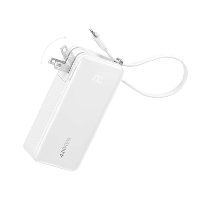 Power Bank 10000mAh Anker 3 en 1 con cable tipo C y enchufe integrado, para iPhone/Samsung