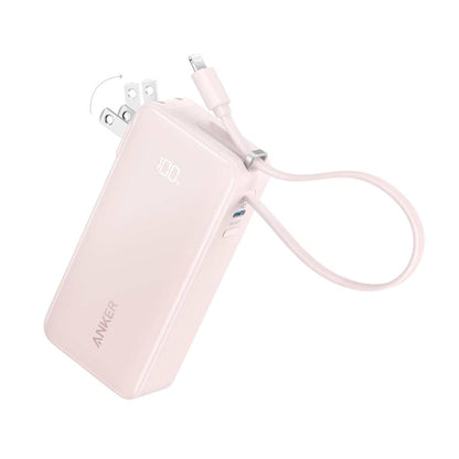 Power Bank 10000mAh Anker 3 en 1 con cable Lightning y enchufe integrado, para iPhone 14/13/12/11/X