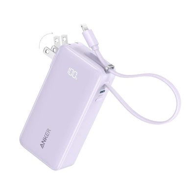 Anker Power Bank 10.000 mAh con cable Lightning y enchufe