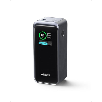 Anker Prime Power Bank de 20,000 mAh 200W pantalla inteligente, 2 puertos USB-C y 1 puerto USB-A para celulares, tablets, laptops y más