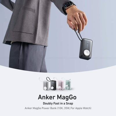 Anker MagGo Power Bank 10000mAh 35W – Cargador Apple Watch