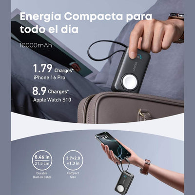 Anker MagGo Power Bank 10000mAh 35W – Cargador Apple Watch