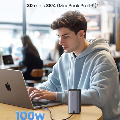 Ugreen Nexode Power Bank 20000mAh 145W PD 3.0 72Wh Qi2 15W Magsafe con pantalla inteligente para iPhone 16 Series/MacBook/iPad, Galaxy y más