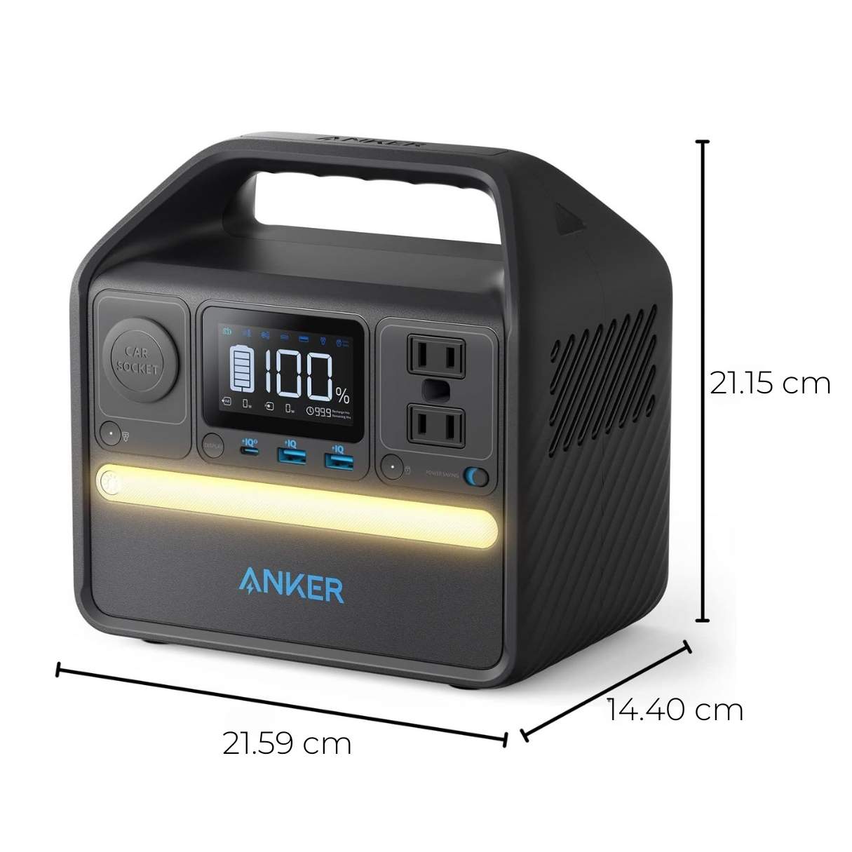 Anker SOLIX 521 Power Station 256Wh batería LiFePO4 salida 300W hasta 600W con SurgePad