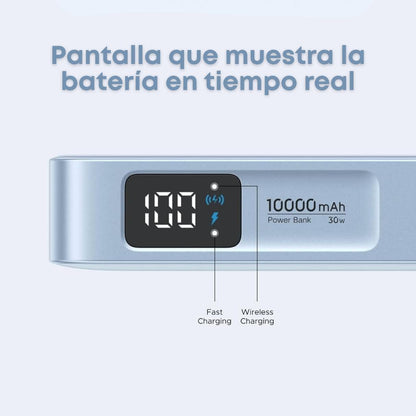 UGREEN MagFlow Power Bank de 10,000 mAh, carga inalámbrica certificada Qi2 de 25 W, con cable integrado tipo C, para iPhone 17 Pro Max/17 Pro/17 Air/17, Google Pixel 10 series