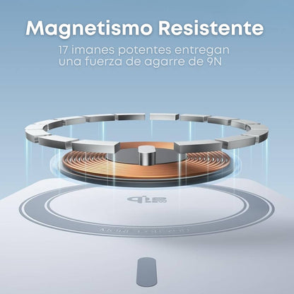 UGREEN MagFlow Power Bank de 10,000 mAh, carga inalámbrica certificada Qi2 de 25 W, con cable integrado tipo C, para iPhone 17 Pro Max/17 Pro/17 Air/17, Google Pixel 10 series