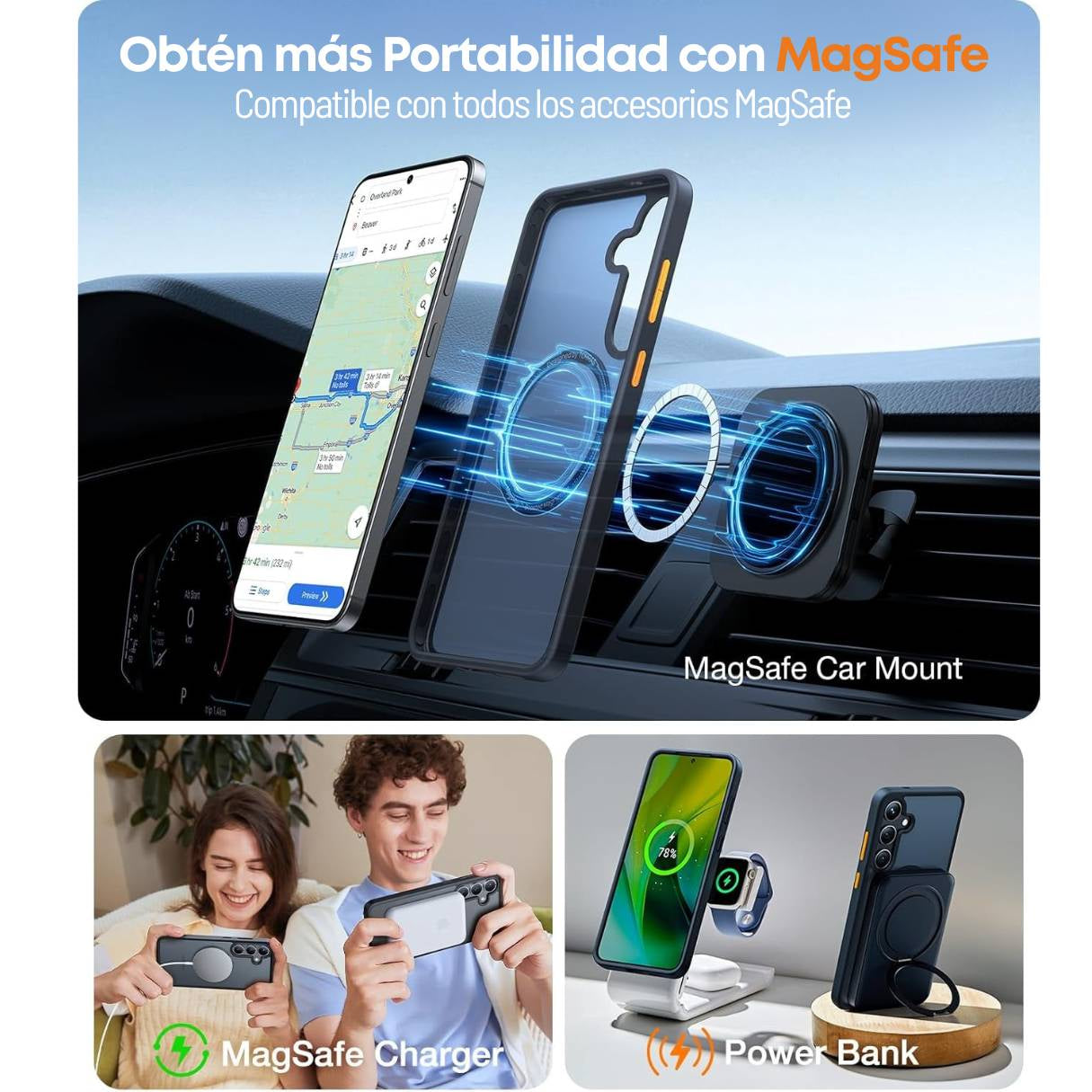 TORRAS Funda MagSafe para Samsung S24 Plus