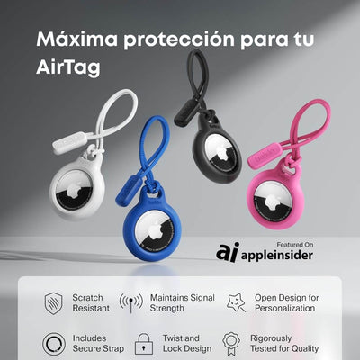 Belkin - Funda protectora con correa para AirTag, resistencia contra arañazos