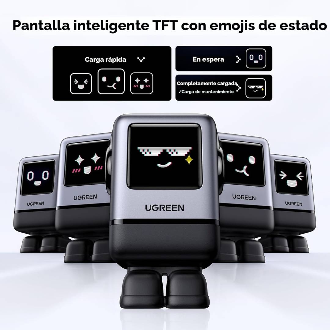 UGREEN Nexode Robot GaN Cargador 100W PD – 4 Puertos