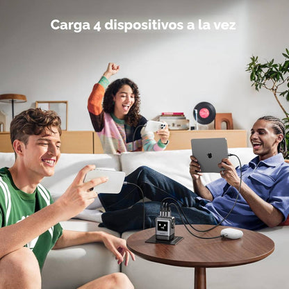 UGREEN Uno - Cargador tipo C 100 W, Nexode GaN de 4 puertos, compacto y carga súper rápida
