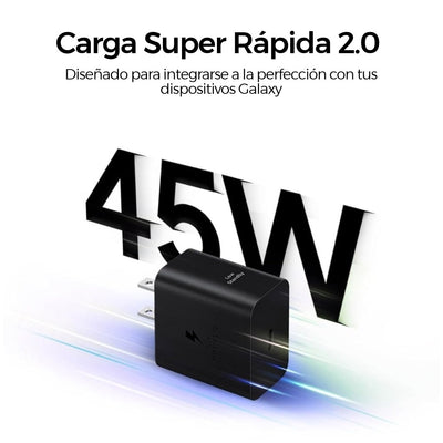 Samsung Cargador de 45W USB-C con cable